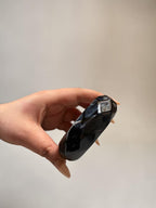 Black Faceted acrylic bangle