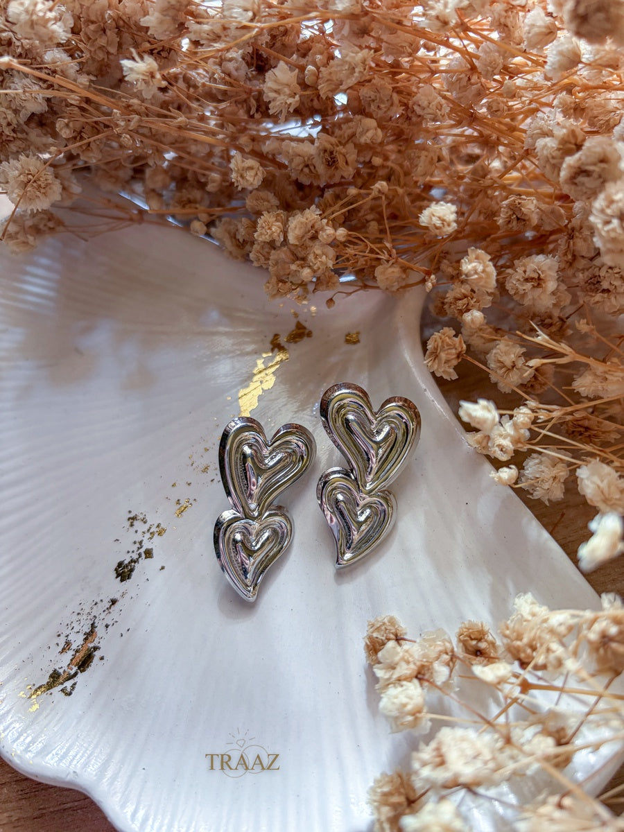 Double Heart Earring