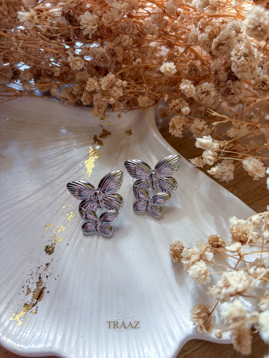 Double Butterfly Earring