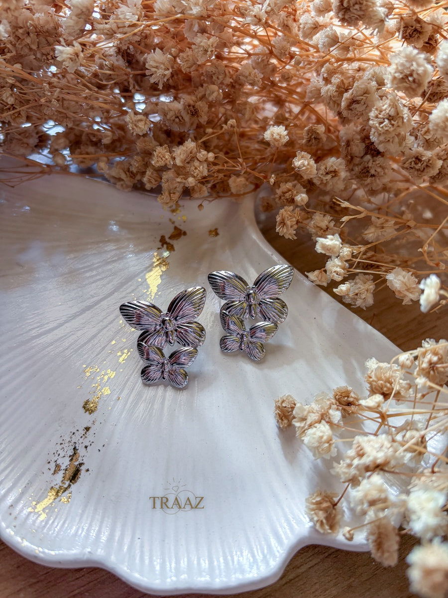 Double Butterfly Earring