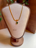 Emerald Herringbone Necklace 💚✨