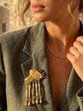  Green Eye brooch