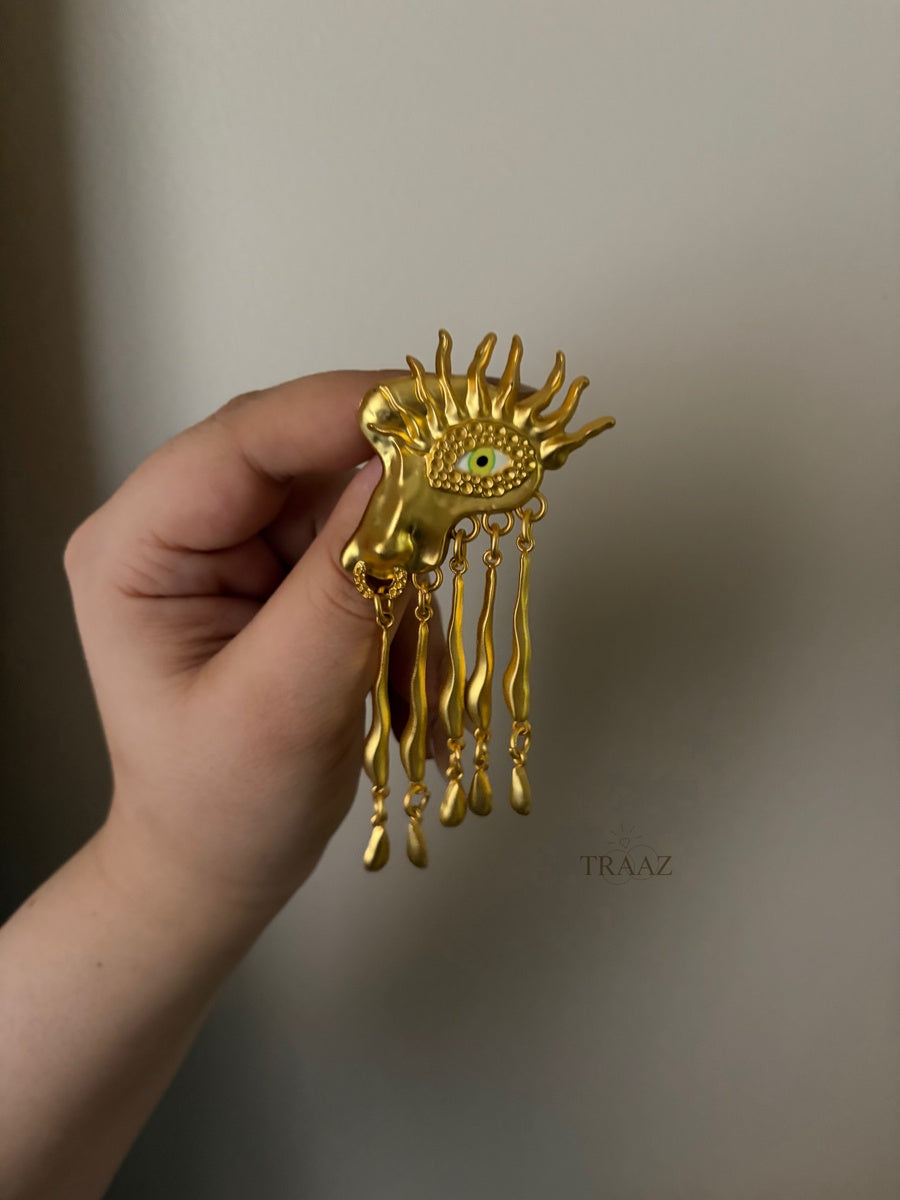  Green Eye brooch