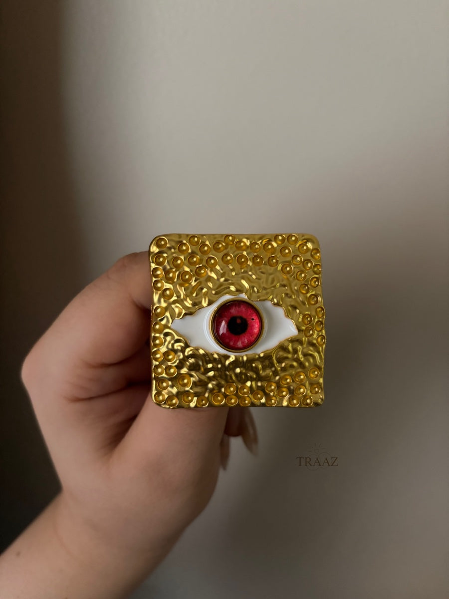  Red Eye brooch