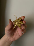 gold leaf brooch