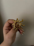 Wavy Sun brooch