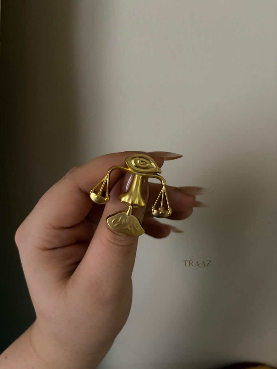  Libra  brooch