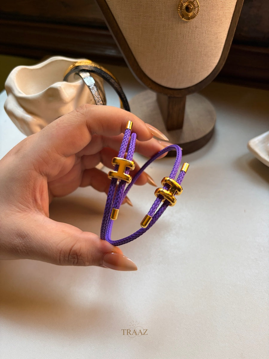 Purple & GOLD Hermes Bracelet