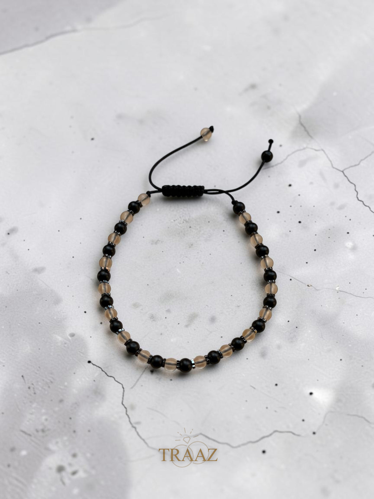 white & Black onyx bracelet