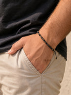 white & Black onyx bracelet