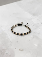 white & Black onyx bracelet