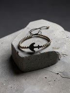 Black Anchor Duo Bracelet